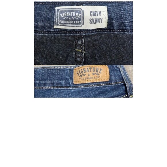 Levi Strauss & Co. Women’s Curvy Skinny Jeans Size 14M Mid-Rise Stretch - Picture 4 of 8